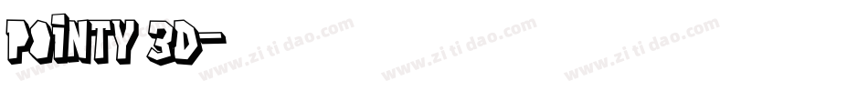 pointy 3D字体转换